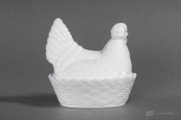 biała średnia kura huta szkła ząbkowice