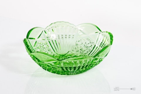 green bowl 1235 glassworks ząbkowice
