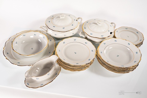 dinner set of porcelain wałbrzych