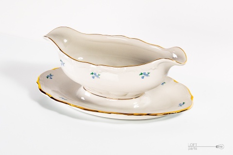 Porcelain sauce boat porcelain wałbrzych