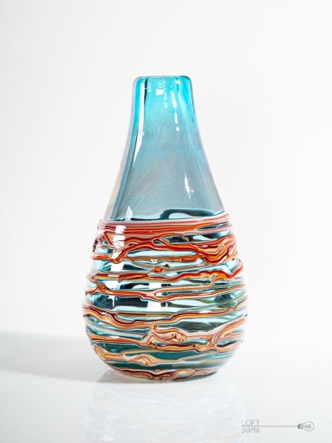 wazon z oplotem huta szkła ząbkowice