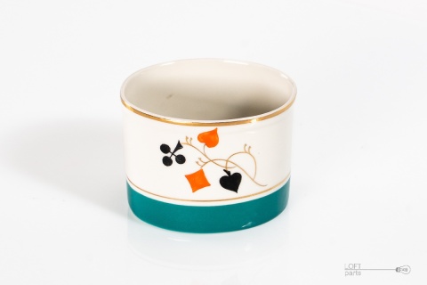 porcelanowa brydżowa papierośnica