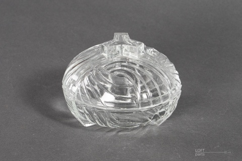 szklana bombonierka prl