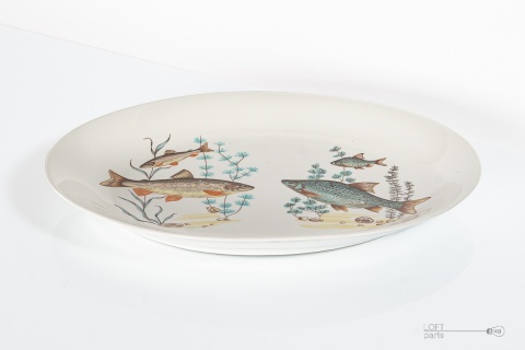 porcelain fish platter