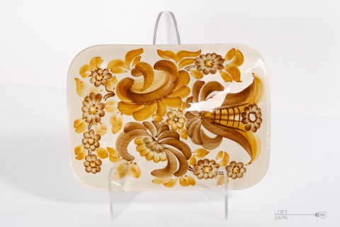 prostokątna patera fajans koło