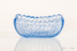 niebieska żardiniera 1260 huta szkła ząbkowice