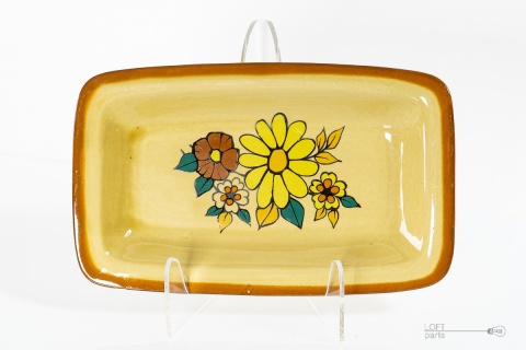 porcelitowa patera tułowice kwiaty