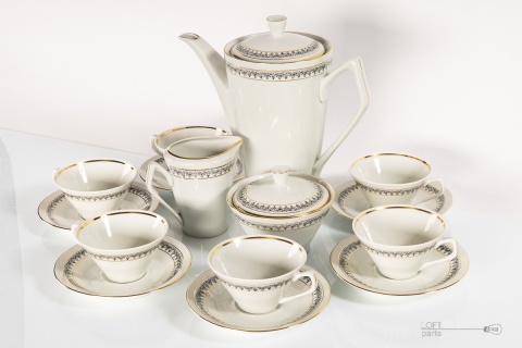Coffee set porcelain chodzież