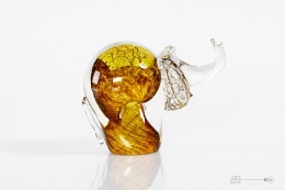 glass elephant figurine