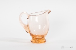 glass rosaline milk jug