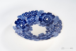 Faience plate koło