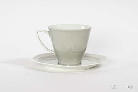 szara filiżanka porcelana karolina