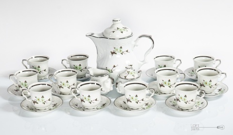 serwis do kawy porcelana karolina