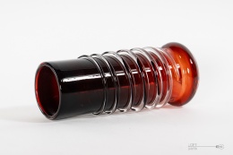wrapped vase tarnowiec glassworks